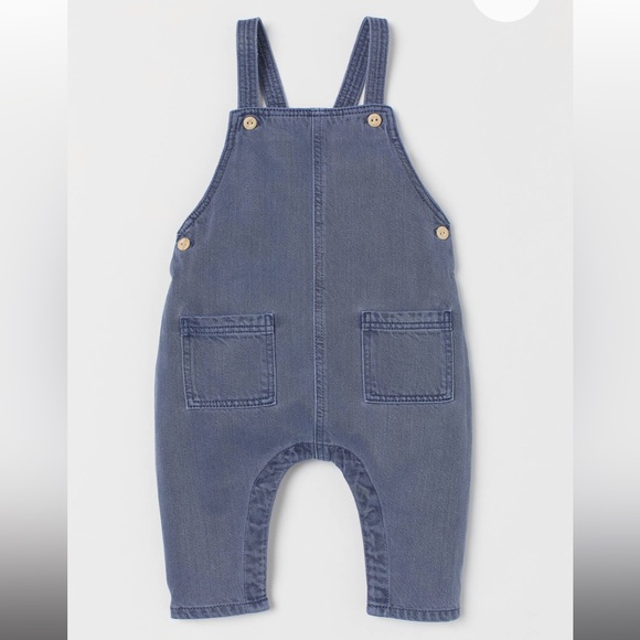 H&M Organic Cotton Lyocell Blend Overalls, size 6M (4-6M) - Picture 1 of 11